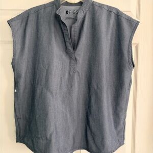 Figs Graphite Rafaela Scrub Top